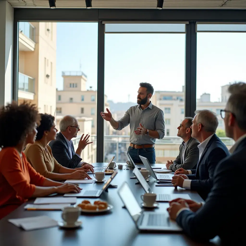 Professional business solutions illustration